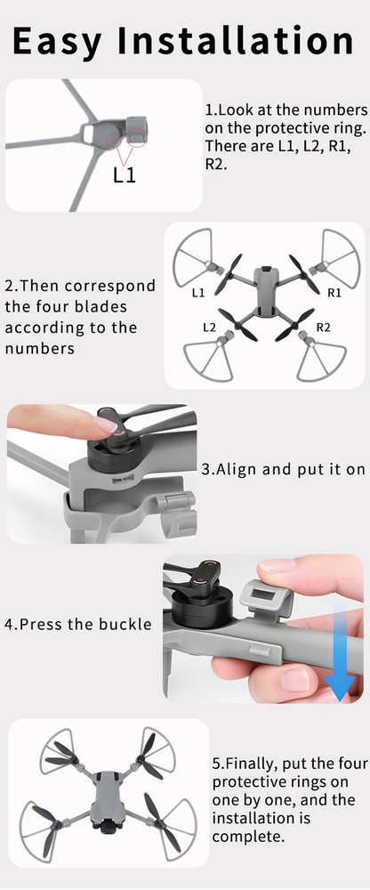 4pcs Bumper Ring Propeller Guard For DJI Mini 5 Pro Drone Accessories Protector