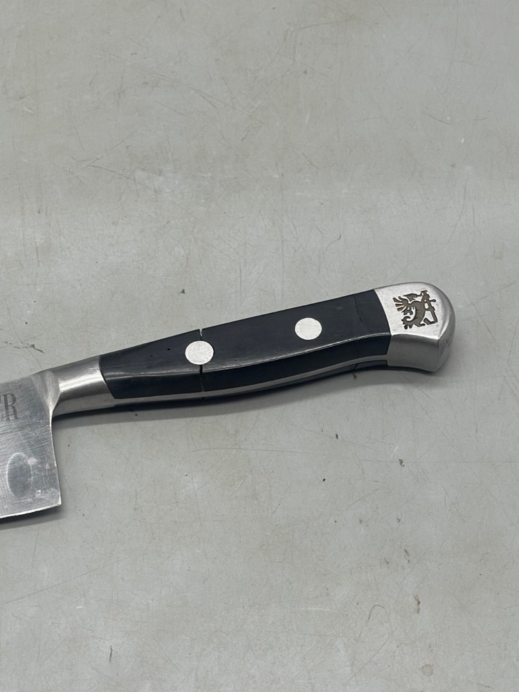 santaku kitchen knife sabatier 7" black silver READ