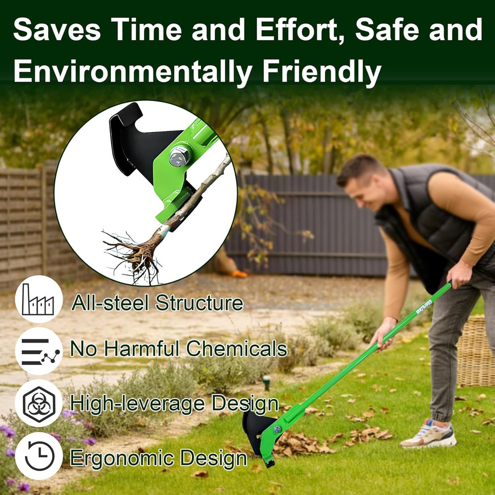 Medium Sapling Puller, Heavy-Duty High-Leverage Tree Puller Tool Fully Uproots W