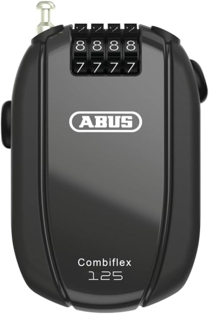 Anti-theft cable ABUS Combiflex Trip 125cm with combination Black
