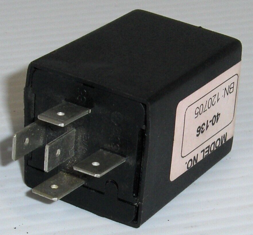 Hamsar 12V Solid State 5 Pin Type B Terminal Turn Signal Flasher Relay 40-136