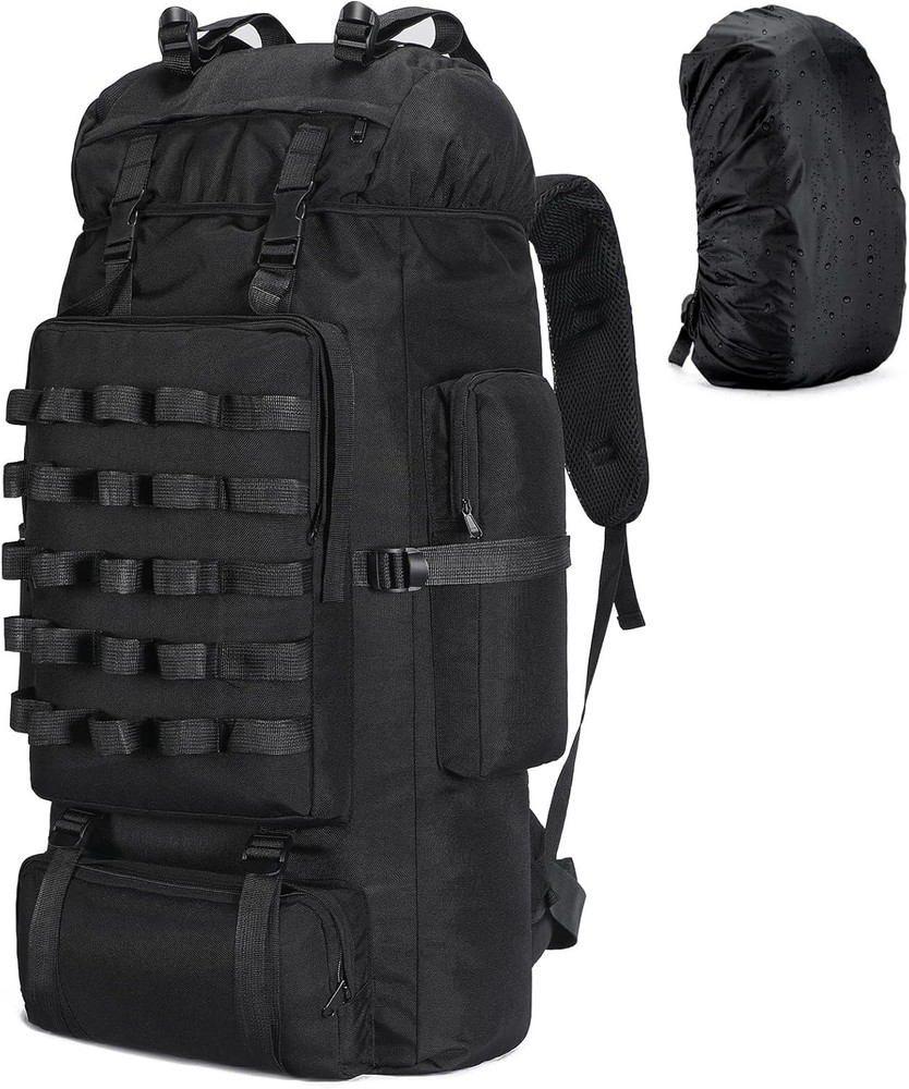 Versatile 70L Camping and Hiking Backpack with Molle System, Adjustable Straps