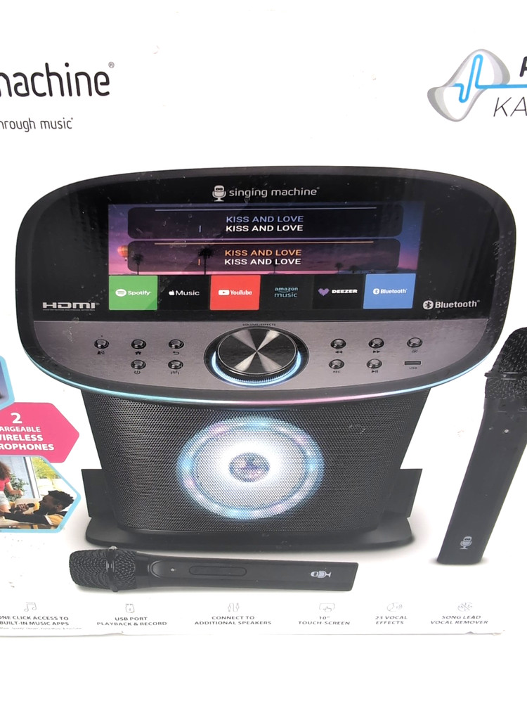 Singing Machine Pulse Premium Wi-Fi Karaoke System 10" Touchscreen Wireless Mics