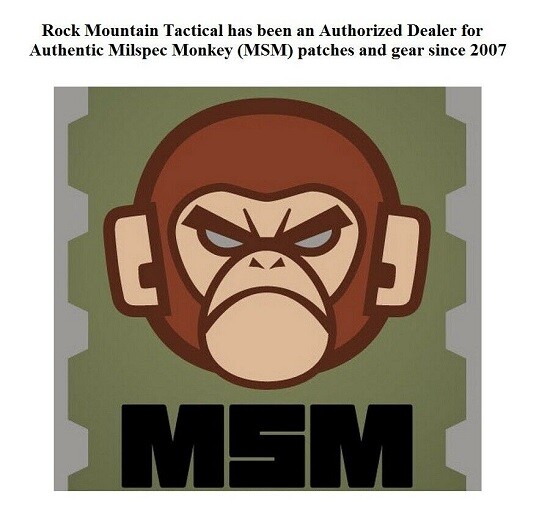 Milspec Monkey MSM Morale Patch MINI Nylon AMERICAN USA US FLAG 2" x 1" - FOREST