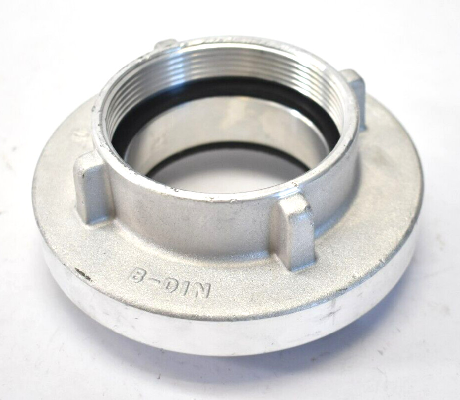 B-Din Adapter Coupling 3" NPSH Female Hose Socket Valve Tool Threaded Silver