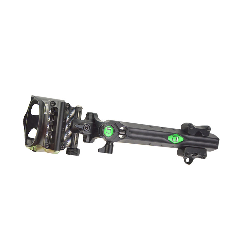 Archery Compound Bow Sight Lock MicroAdjustable Long Pole Hunting 5 Pin .019"