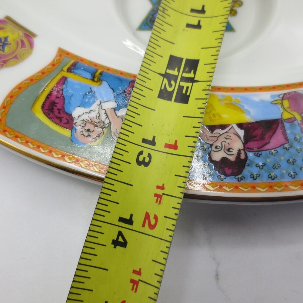 Fred Spinowitz Seder Passover Plate 13 1/2" Round Ceramic
