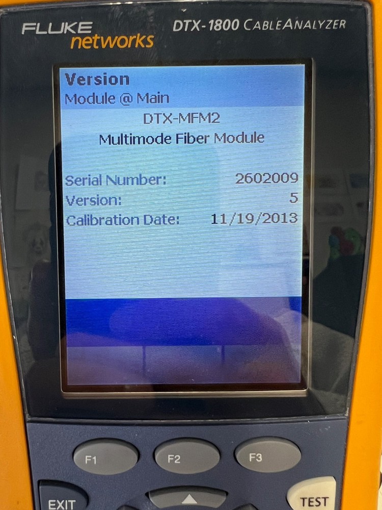FLUKE NETWORKS DTX-MFM2 MULTI MODE FIBER OPTIC TESTING MODULE SET