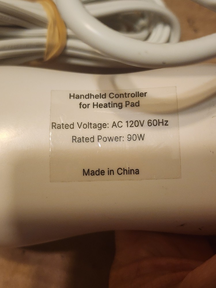 RENPHO Handheld Controller for Heating Pad 120V, 90W, Replacement, White
