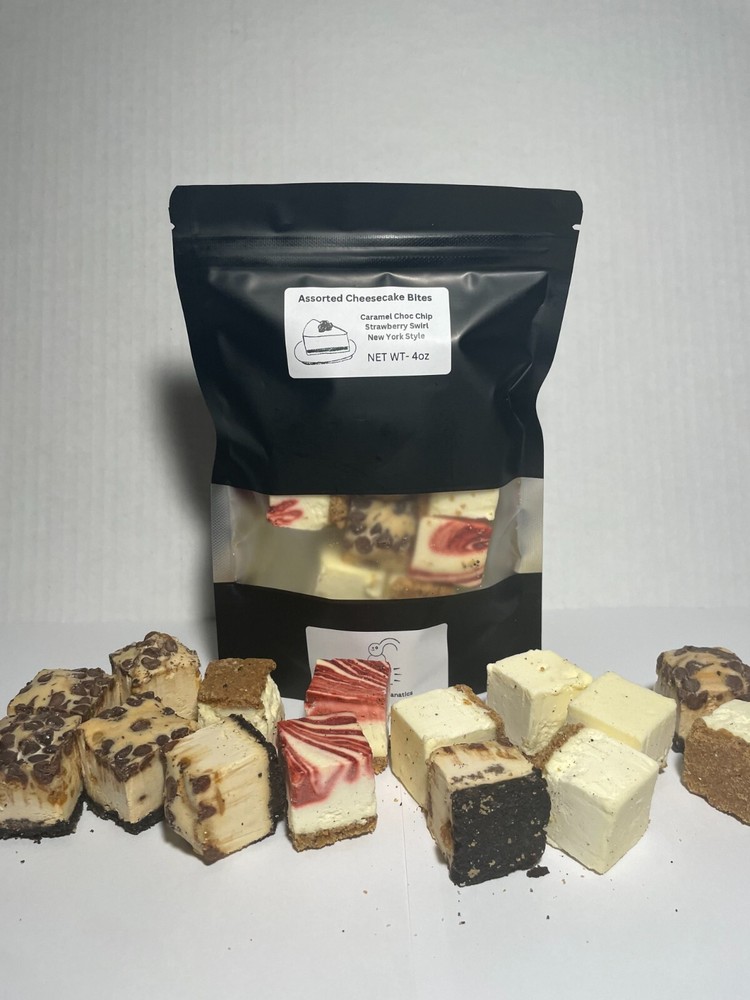 Freeze Dried Cheesecake Members Mark Assorted Bites 4 oz Made Fresh Each Order