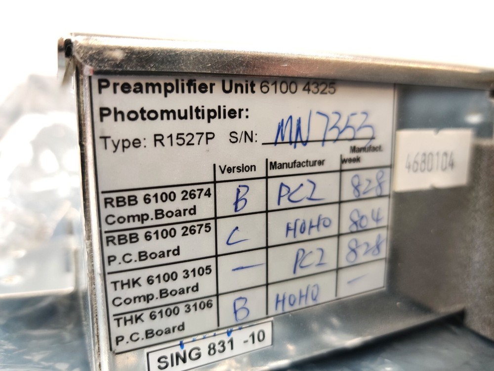 PerkinElmer Wallac Victor Microplate Reader Preamplifier Unit 6100 4325