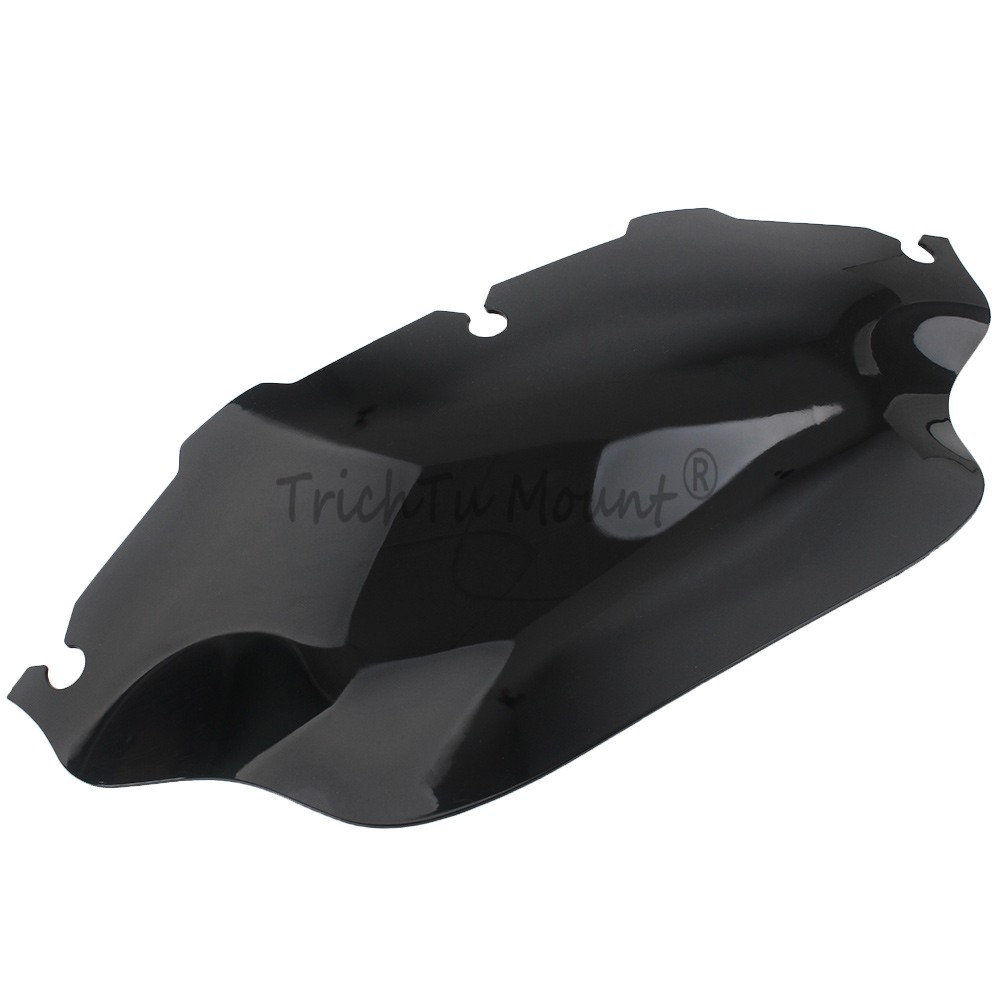 For Harley Electra Glide Classic 1996-2013 8" Wave Windshield Windscreen Black