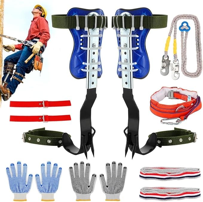 Tree Climbing Spikes Set, Adjustable Tree Climbing Spikes, Portable Tree Climbin