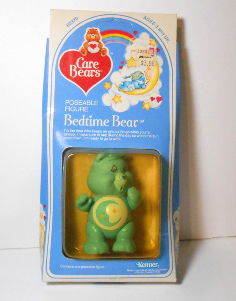 1982 Kenner Bedtime Bear Care Bear Figure in Original Package