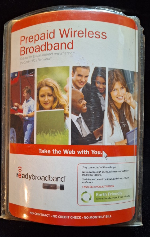 SPRINT PCS NETWORK READY BROADBAND PREPAID WIRELESS NEW