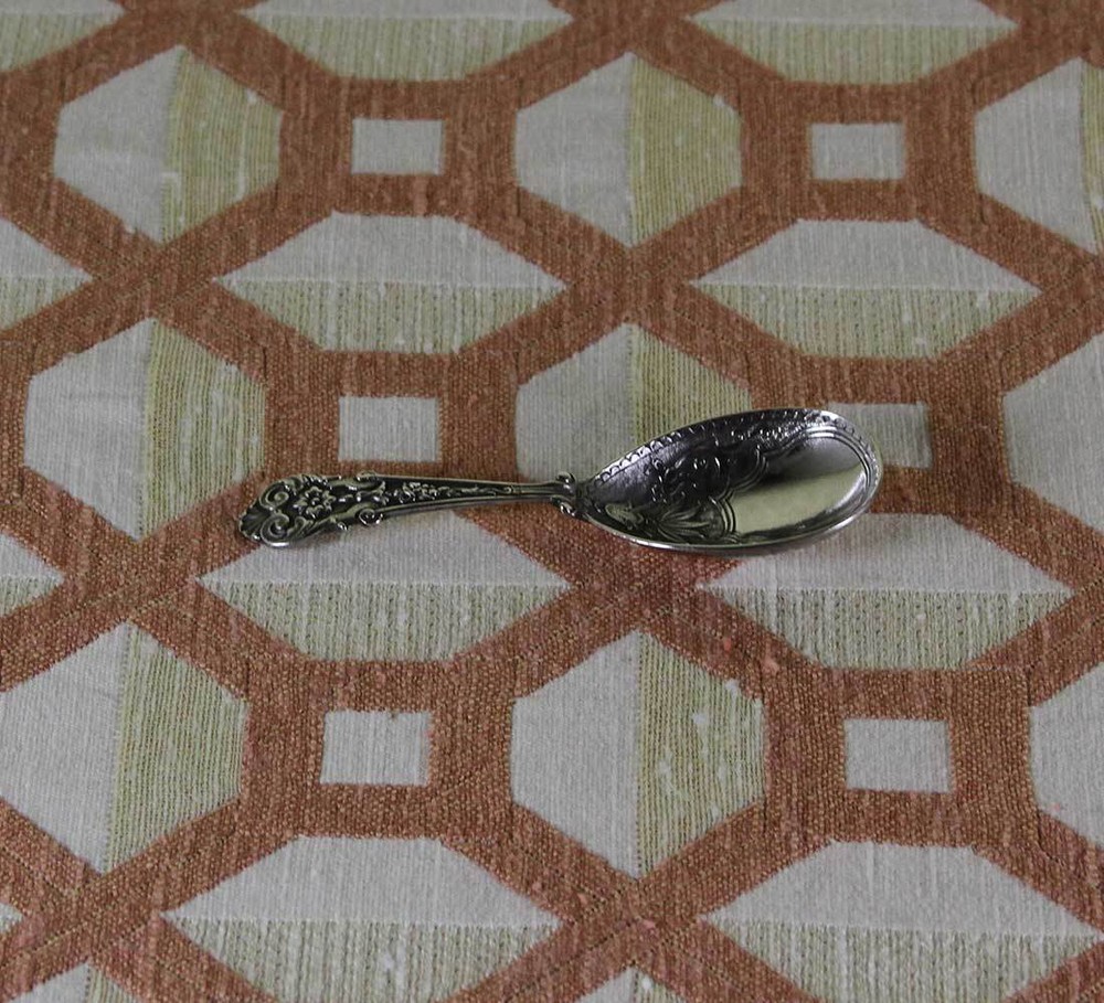 Sterling Silver Baby Spoon, Chased