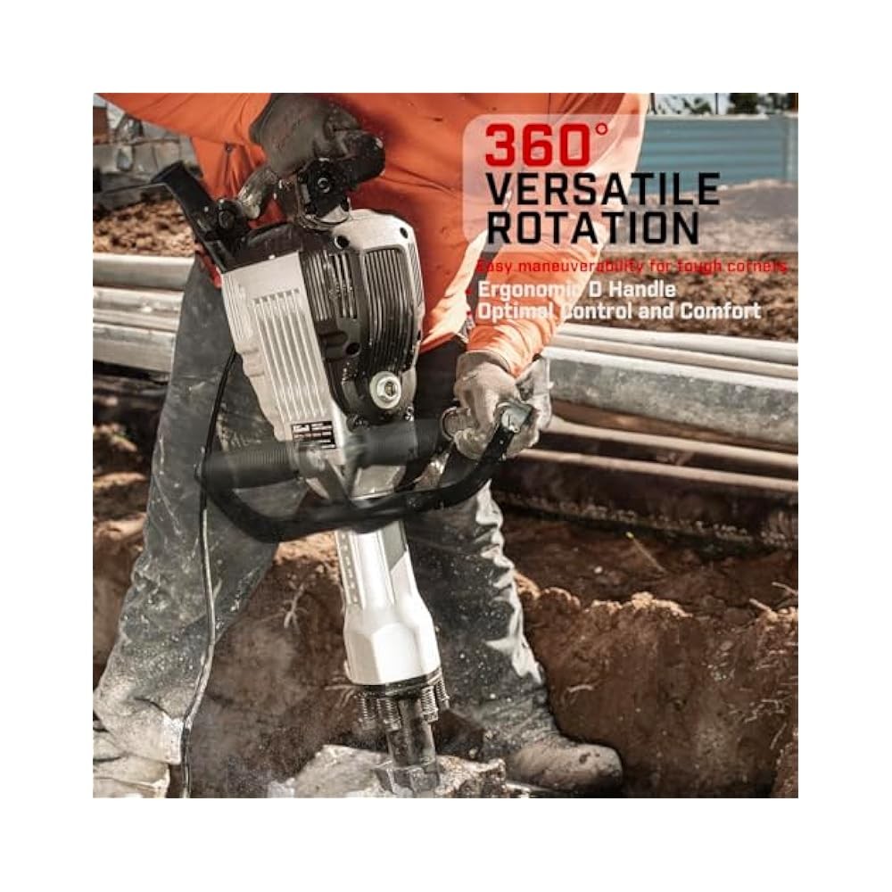 Professional Demolition Hammer, Powerful Concrete Breaker for All Projects