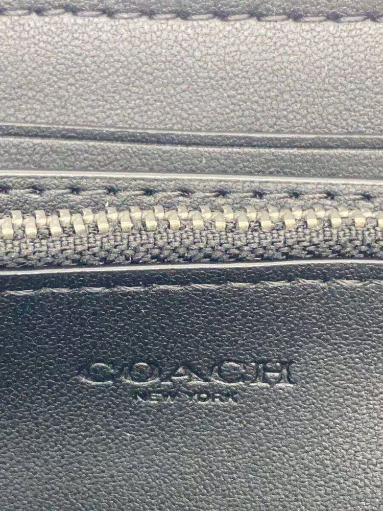 COACH Long Wallet Leather Black Men's