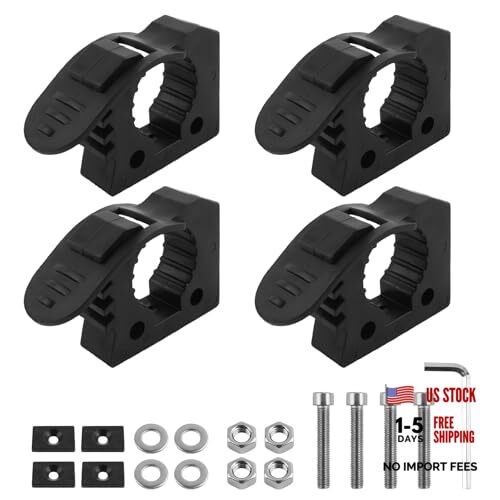 4PCS Quick Release Clamp—Adjustable Rubber Clamp for Shovel Holder & Molle
