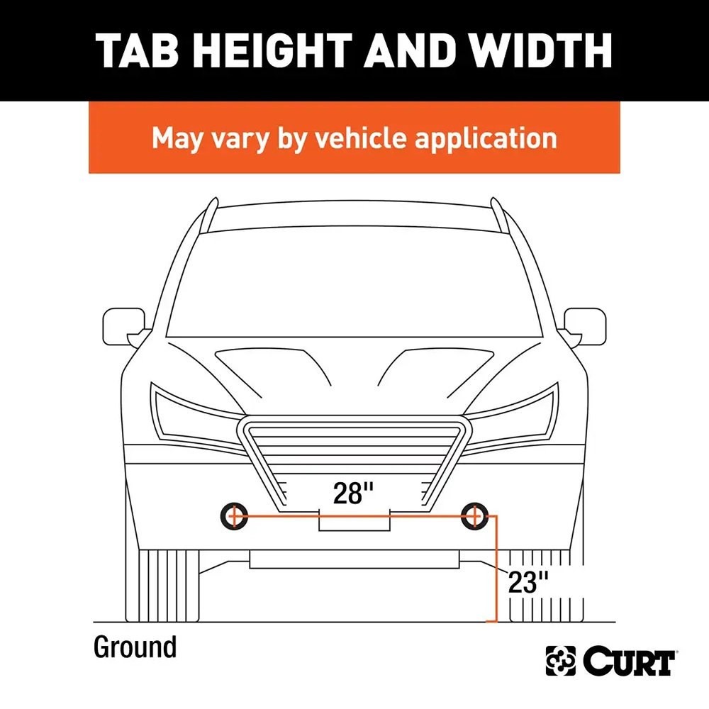 CURT 70107 Custom Tow Bar Base Plate