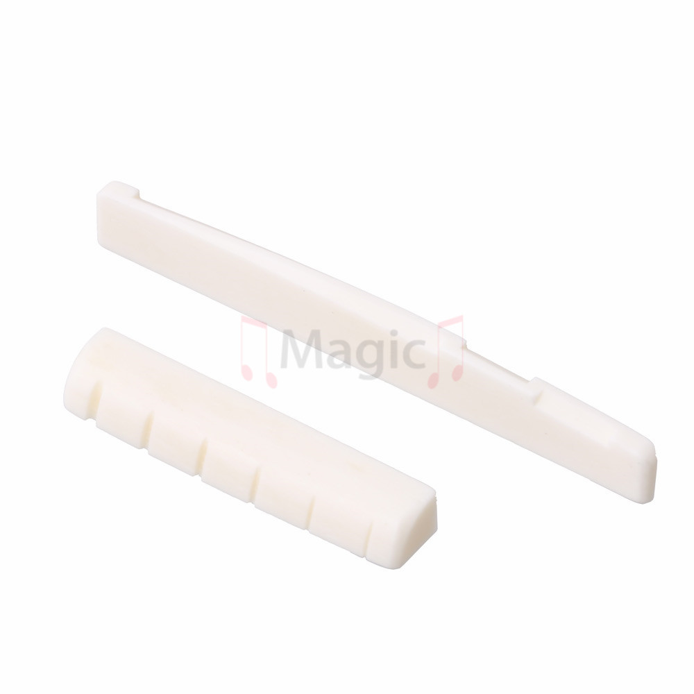 Real Bone Acoustic Guitar Cattle Bone Nut and Solt Saddle