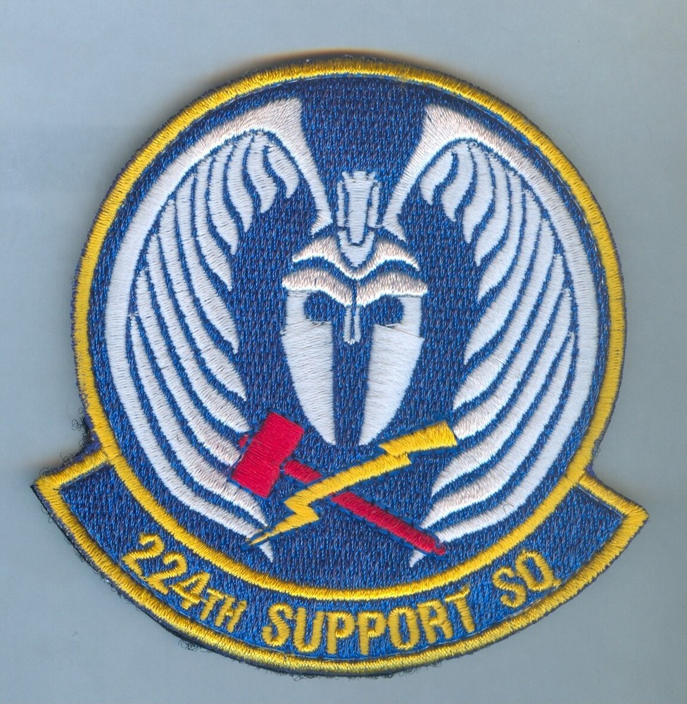 USAF / US AIR FORCE - 224th SUPPORT SQUADRON (COLOR) .... MINT