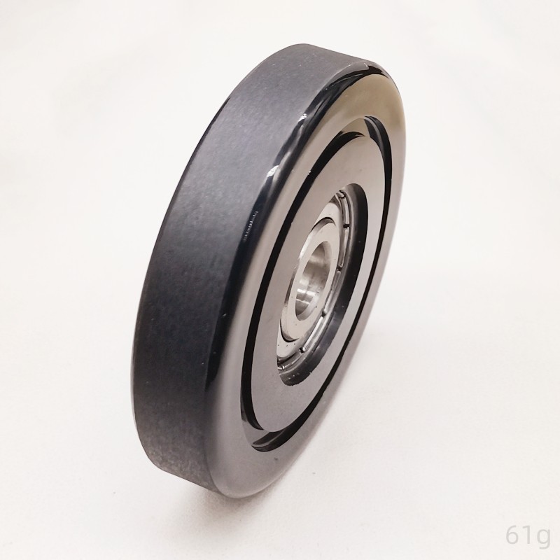 PU Pulley Roller Bearing 60mm Outer Diameter Polyurethane Coated Guide Wheel