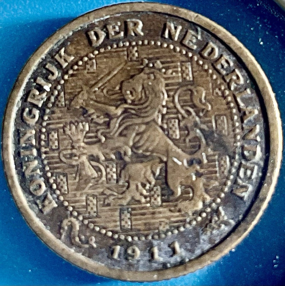 1912 Netherlands ½ Cent — Collector Grade — Historic Copper.