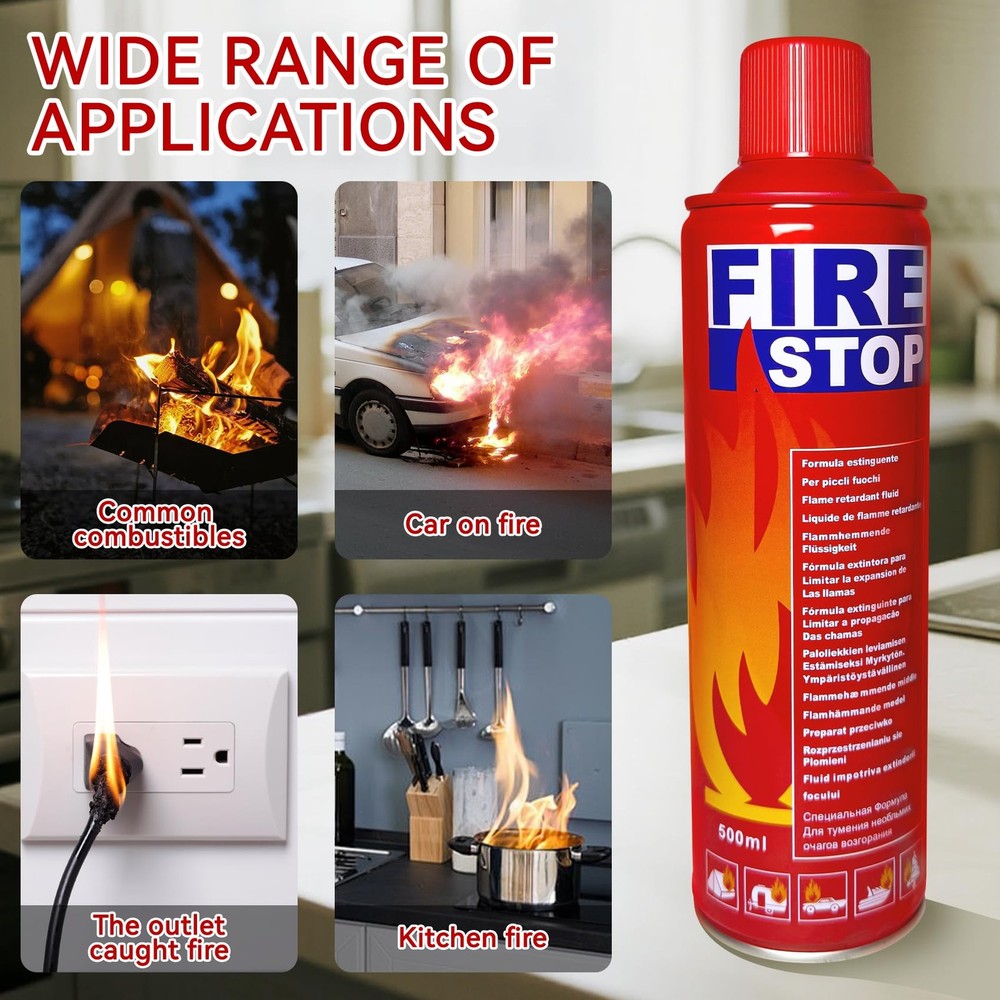 4-Pack Fire Extinguisher with Mount