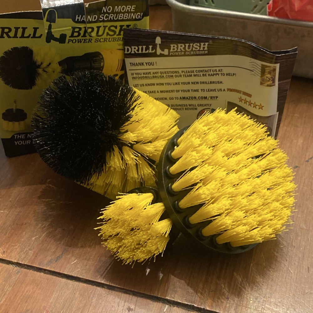 Drillbrush Multi-Purpose Brush Set for Cordless Drill, 4", 2", Original