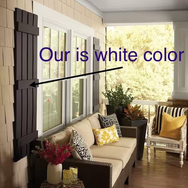 PLY GEM SHUTTERS 15"X59" White, Single Unit