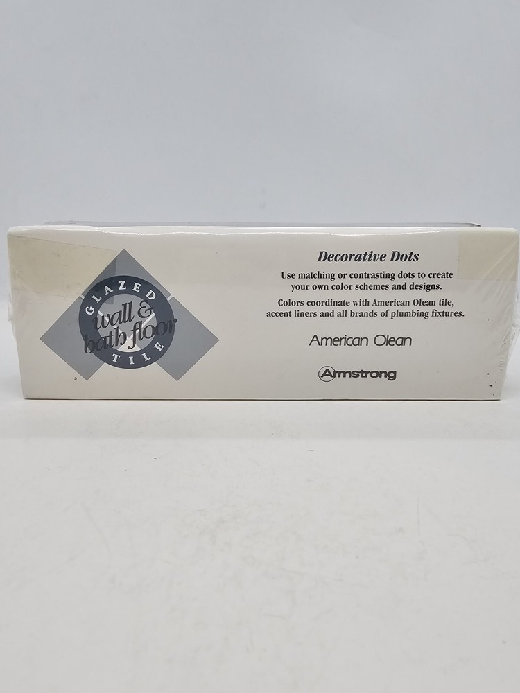 American Olean Decorative Dots Glass Tile Gloss Black 40 Pieces 0049DOTPACK401P