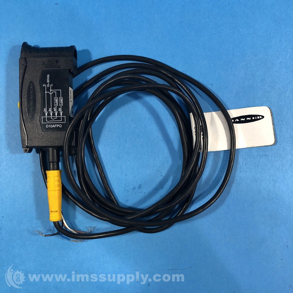Banner D10AFPQ Fiber Optic Sensor FNIP