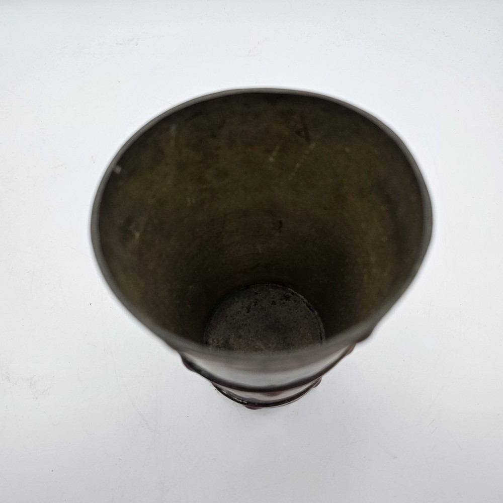 Vtg Hammered Copper Pitcher & Mugs Mexico Heavy