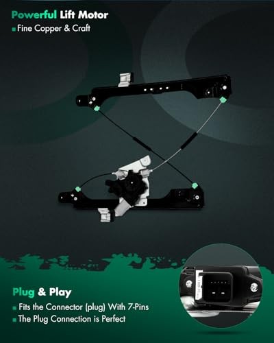 Front Left Driver Side Power Window Regulator with Motor Replacement 751-966