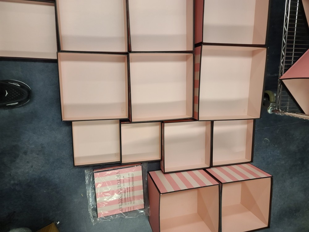 VICTORIA'S SECRET BOXES DISPLAY PROPS BOXES 15 In Total
