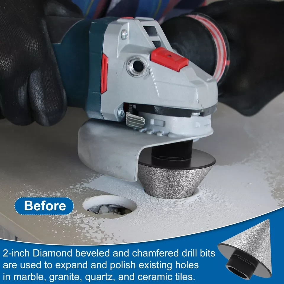 1/2" granite marble demi bullnose core bit chamfer beveling bit blade buffer B13