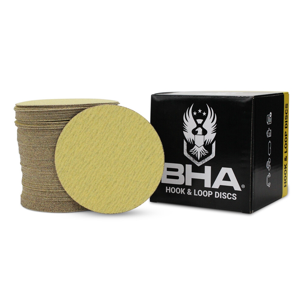100 Pack - 5" Inch 80 Grit No Hole Hook & Loop Sanding Discs Orbital DA Disks