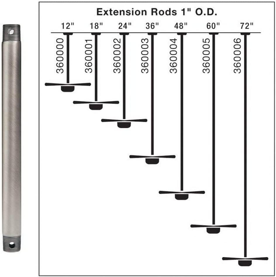 360004OZ Accessory Fan down Rod 48-Inch, Olde Bronze