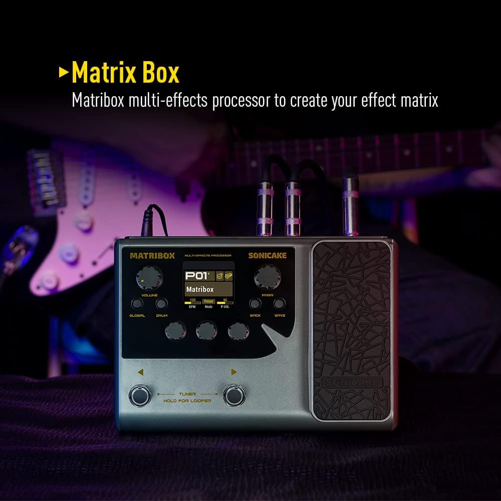 SONICAKE Matribox - Guitar Multi Effects Processor with Expression Pedal