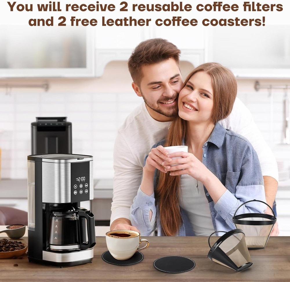 Reusable Coffee Filters for Ninja Coffee Maker 4 Pack Permanent Filter