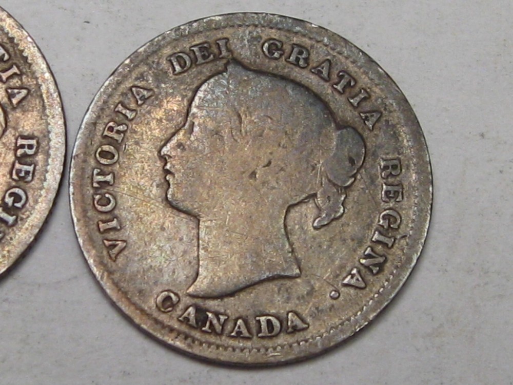 2 Silver 1899 5¢ Five Cent CANADA. #6