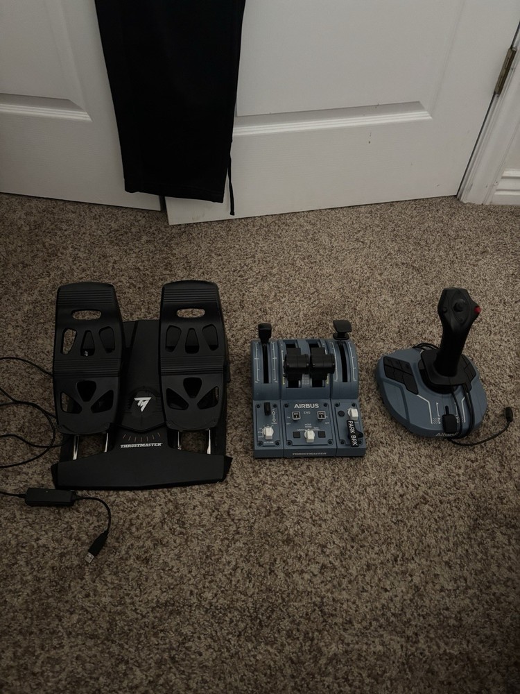 Thrustmaster Airbus Edition USB Flight Simulator Bundle with Pedals & Joystick