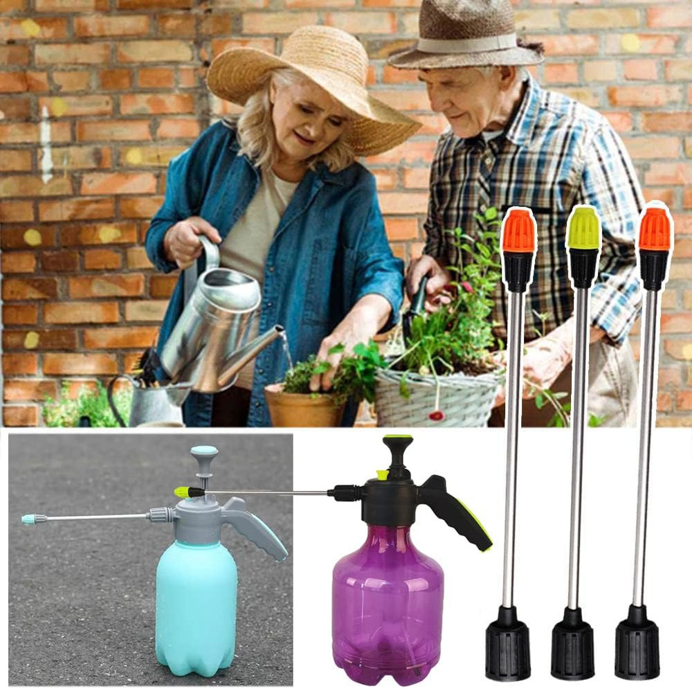 2 Pack Half-Gallon Garden Handheld Sprayer Nozzle Replacement with 10'' Exten...