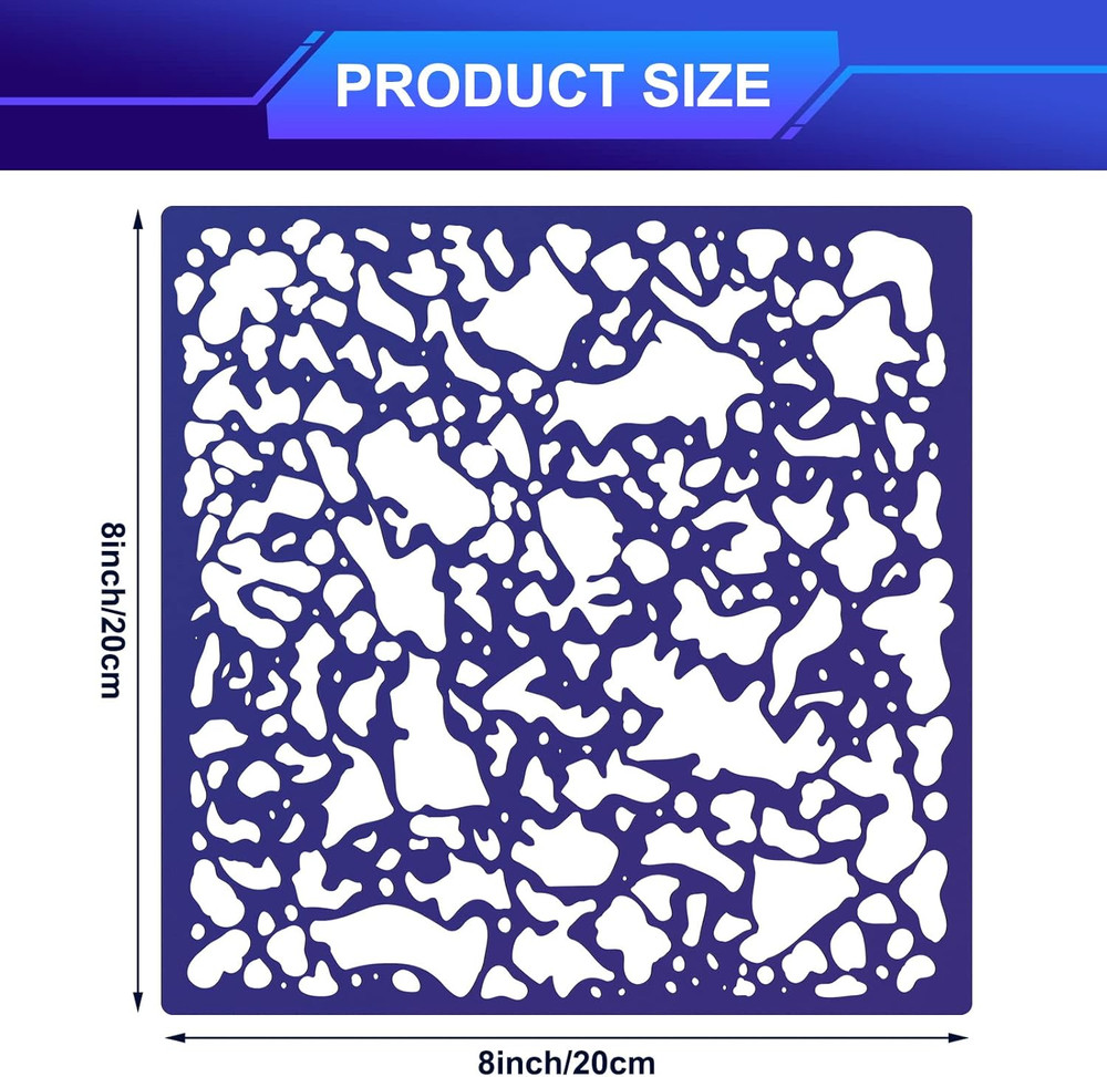 3 Pieces Knockdown Texture Spray Stencil Drywall Repair Tool Knockdown Texture S