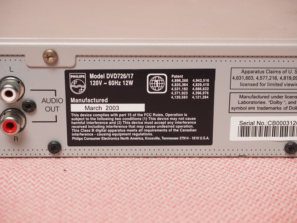 Philips DVD726/17 Silver Progressive Scan DVD Player Tested