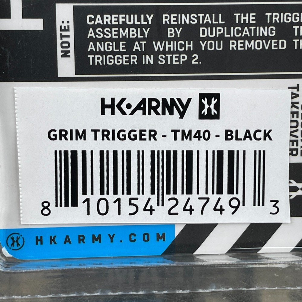 NEW HK Army Luxe TM40 Grim Death Blade Trigger - Black