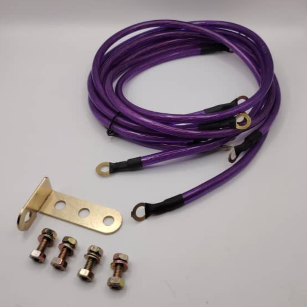 Universal 5 Points HKS Super Earth Cable Wire Grounding Kit Performance Blue