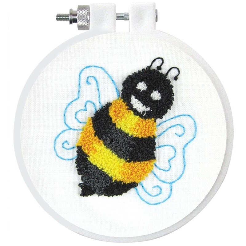 Bee Punch Needle Kit- 3.5"