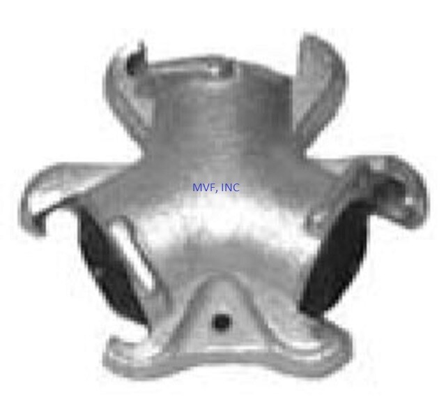 Triple Connector Universal Crowfoot Coupling Chicago Fitting Plated Iron SFTW00